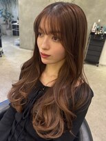 ロック(rock) レイヤー/レイヤーカット/顔まわり/顔周りカット/透明感カラー