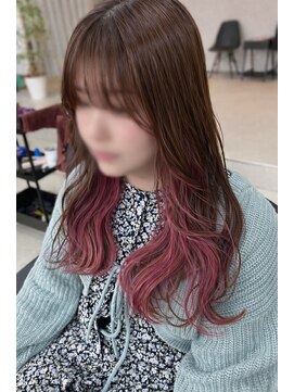 エフ 西大寺(ef) インナーカラー/ショコラベージュ/インナーピンク