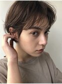 ( マッシュショート 透明感カラー/あびこ/20代/30代)