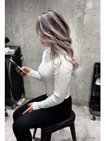 アコ(Aco)&nbsp;★ピンキーラベンダーシルバー系エアタッチバレイヤージュ★