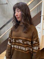 マッシュ 北堀江(MASHU)&nbsp;ロングパーマ×透明感ブラウン