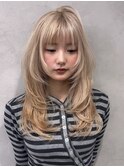 大人ガーリー/似合わせカット/ミディアムレイヤーカット