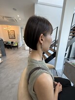 バーチミシマ(BIRCH mishima)&nbsp;大人の切りっぱなし耳掛けミニボブ/圧倒的技術の大人ミニボブ
