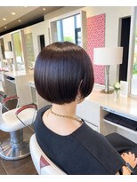 アース いわき店(HAIR&MAKE EARTH)&nbsp;ナチュラルミニボブ×艶髪ストレート