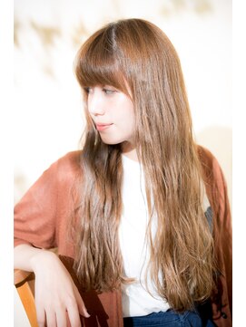 オハナ(ohana) 【ohana/表参道】ゆるウェーブのワイドバングロング