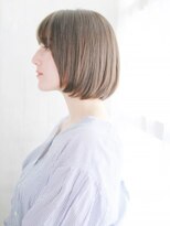 ヘアメイク ナル(hair make nalu)&nbsp;ショートバングの透け感ボブスタイル