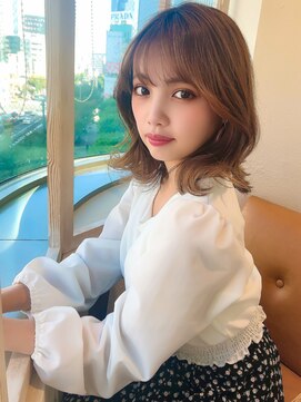 アフロート ディル(AFLOAT D'L) みきな韓国風顔まわりカットで小顔効果UPお手入れ簡単くびれヘア