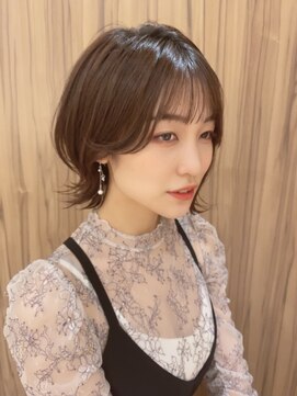 美容室 ビ フェスカ(B FESCA) #前髪#マロンベージュ#外はねボブ