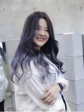 スラップス(SLAPS.) エクステ70枚　ミディアム→ロング　ラベンダー　シルバー