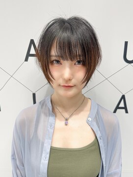 ハルキミナト ジャパン ヨコハマ(HARUKI MINATO japan YOKOHAMA) ショートウルフ20代30代40代50代オリーブグレージュ