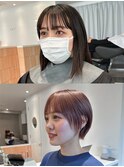 tas似合わせカット before&after 【ハイトーンショート】