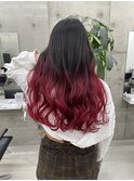 【LINOET太田川】手島カミラ　赤系グラデーション