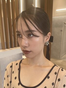 ポジ(poji) アレンジ　艶髪　髪質改善　ヘアセット　編みおろし　顔まわり