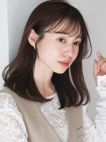 ガーデンヨコハマエスト(GARDEN YOKOHAMA est)&nbsp;ミディアム　ネビージュ　小顔　レイヤー　シースルー　ワンレン