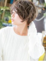 カバーヘア ブリス 大宮西口(COVER HAIR bliss) 斜めバングハイライト小顔抜け感ショートボブc6大宮20代30代40代