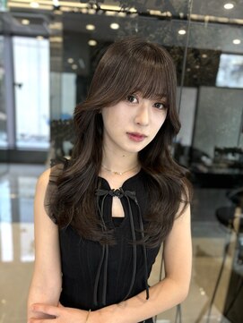 ハルキ ミナト ジャパン フクオカ(HARUKI MINATO japan FUK) ミディアムレイヤー/韓国ヘア/髪質改善/顔まわり/ブリーチなし