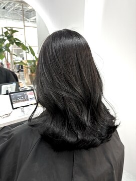 アレンヘアー 梅田店(ALLEN hair) 暗髪/アイスグレージュ/韓国風/くびれカット/髪質改善カラー
