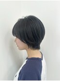 大人ショート ブルーグレーカラー