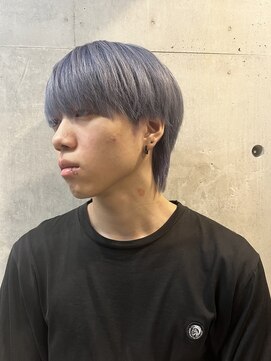 リベルテ 心斎橋(Liberte) 20代マッシュショートフェザーウルフブリーチバレイヤージュ