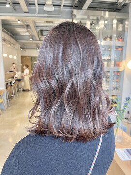 オーガニック リブ 川越(organic+live) ふんわりカールヘルシースタイルルーズヘアショコラアッシュ