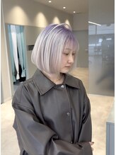 デコヘアーチーノ(DECO HAIR Ccino) ホワイト/ラベンダー/カラールーツ