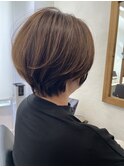 白髪ぼかし/イメチェンヘアスタイル/前髪カタログ/ショートボブ