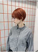 ホワイトグレージュ/デジタルパーマ/チェリーブラウン/渋谷