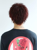 リップス 梅田ロフト(LIPPS) 無造作質感 ディープレッドマッシュ