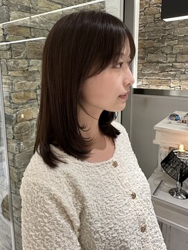ザザ ZA/ZA 目白 【お手入れ簡単◎】前髪縮毛＋顔まわりカット