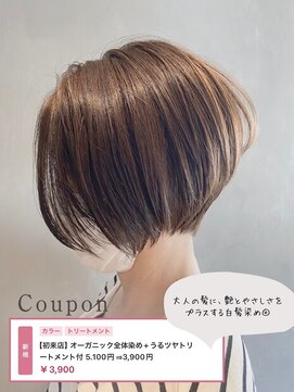 スピーディーカラー 太田城西の杜店 オーガニック全体染め+うるツヤトリートメント付