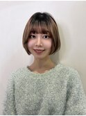 艶髪レイヤーショートボブ/顔まわりレイヤーショート