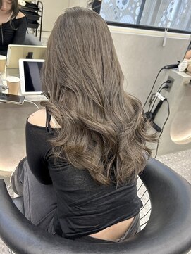 アスター 天神大名店(Aster) 小顔に見えるトレンドヘア/黒髪/オリーブグレー/ココアベージュ