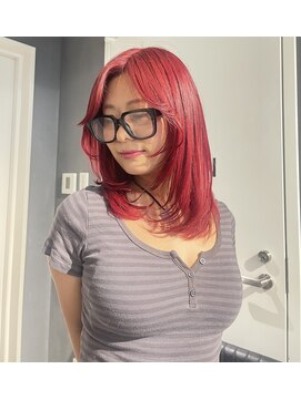 鮮やかRed×韓国風mediumlayer