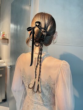 シャルムバイケンジ(Charm.by KENJE) 【リボンアレンジ】結婚式/銀座/ヘアセット/アレンジ