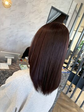 アース 南福島店(HAIR&MAKE EARTH) カラーレッドモカ