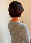 [佐賀/切りっぱなしボブ/艶髪/艶カラー/美髪還元トリートメント]