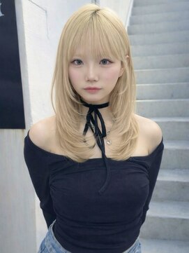 シア トウキョウ 代官山(SIA TOKYO) レイヤーカット/ミディアム/ダブルカラー/代官山/ケアブリーチ