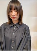 ミディアムレイヤー/髪質改善/ハニーブラウン