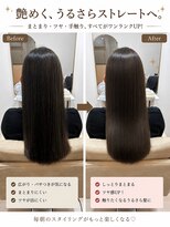 イロ ジェイアール JR奈良店(IRO) うるツヤストレート beforeAfter