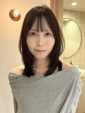 フィルムス ヨコハマ プラス(FILMS 横浜 +) くびれレイヤー/オリーブベージュ/顔周り/シースルー/横浜+