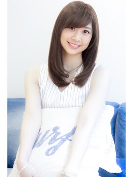 エイト新宿店(EIGHT shinjuku) ココアアッシュベージュ×サラツヤストレート