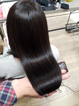 ルーミールーム(RoomieRoom) アッシュブラック/髪質改善/ツヤ髪ロング/透明感/美シルエット