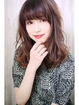 マリアバイアフロート(Maria by AFLOAT) 【重山】ヘルシーレイヤー3Dカラージグザグバングノットヘア♪