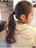 キッズヘア キッズカット 女の子 ロング アレンジ 二子玉川