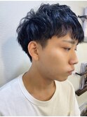 【山田】ショートモヒカン束感無造作パーマ