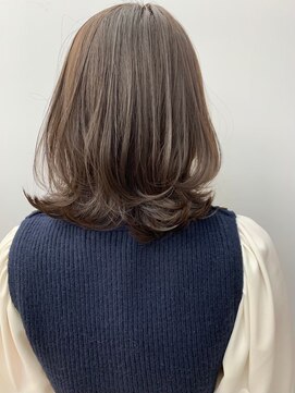 ナンバー エミライ 溝の口(N° emirai) 大人かわいいくびれミディラベンダーインナーカラー