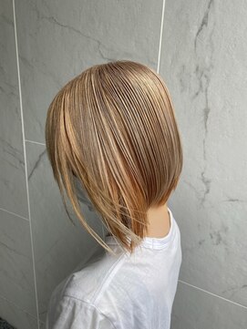 ボアップ 松山店(boappu) インナーカラー ベージュ ケアブリーチ