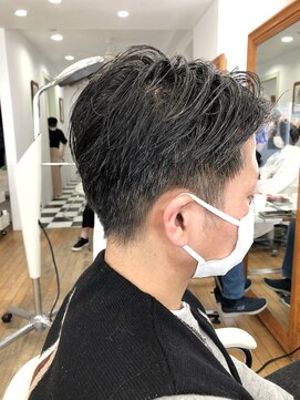 ヘッズ 本八幡店(HEADS) かき上げヘア　ニュアンスマッシュ　サイドパート　韓国マッシュ