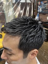 ラボーテイサミヘアーイースト(La.beaut'e ISAMI HAIR EAST)&nbsp;MEN’S HAIRハイライトマッシュパーマ〈理容室〉東浦和メンズ