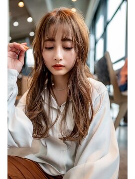 ドットハリス(.Hallis) 小顔カット/レイヤーカット/大人可愛い/ベージュ/原宿/表参道